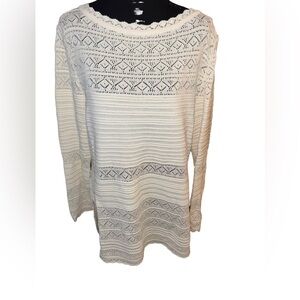 St John Collection by Marie Gray NEW with tags cream knit sweater size 12